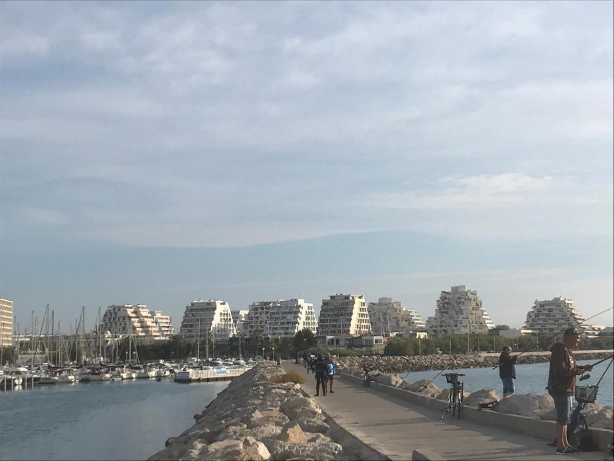Studio 2-3 Pers Parking Clim Vue Port Et Mer Ла-Гранд-Мот Экстерьер фото
