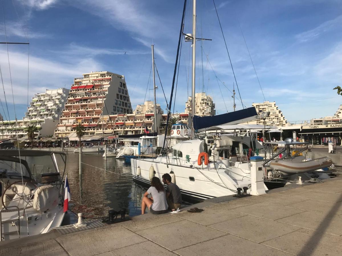 Studio 2-3 Pers Parking Clim Vue Port Et Mer Ла-Гранд-Мот Экстерьер фото